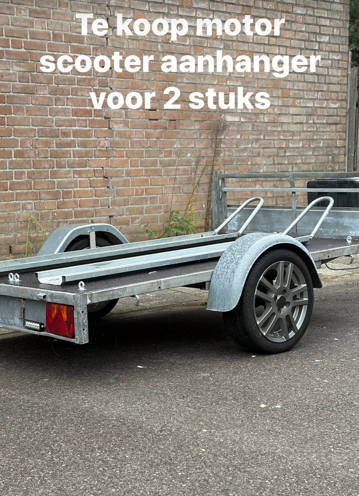 Te koop 2 motor scooter aanhangers 2/3 stuks, Ophalen