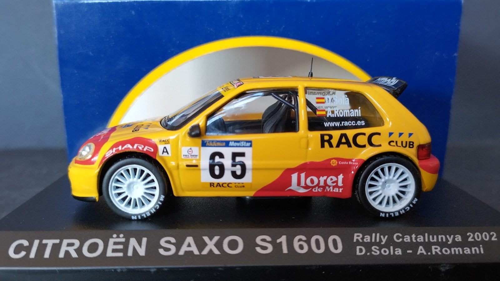 Citroen Saxo S1600 Rally Catalunya 1:43 Altaya ixo Pol, Overige merken, Auto, Verzenden, .
