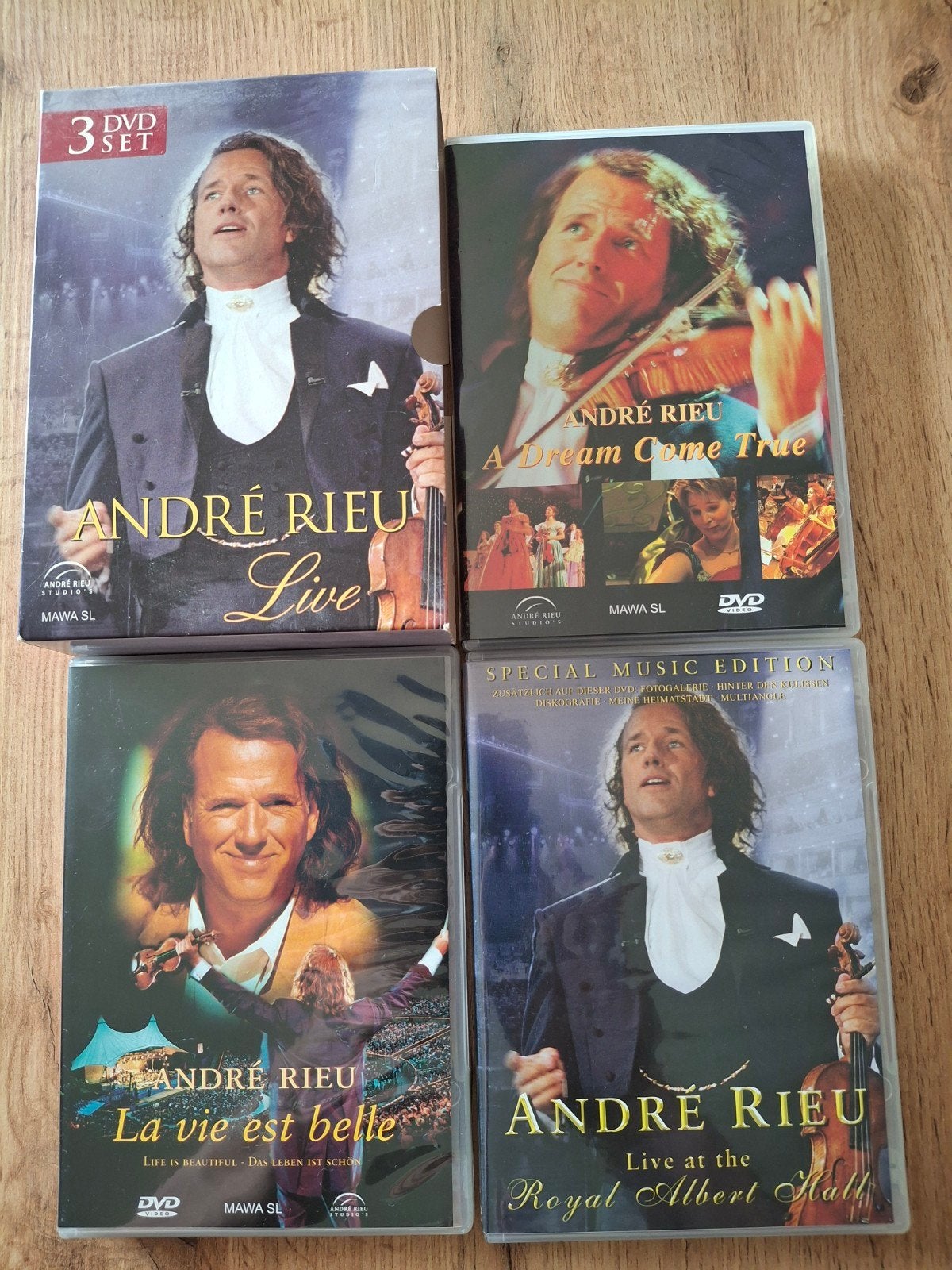 dvd box André Rieu 3 dvd's, Alle leeftijden, Ophalen of Verzenden, Zo goed als nieuw, Concert