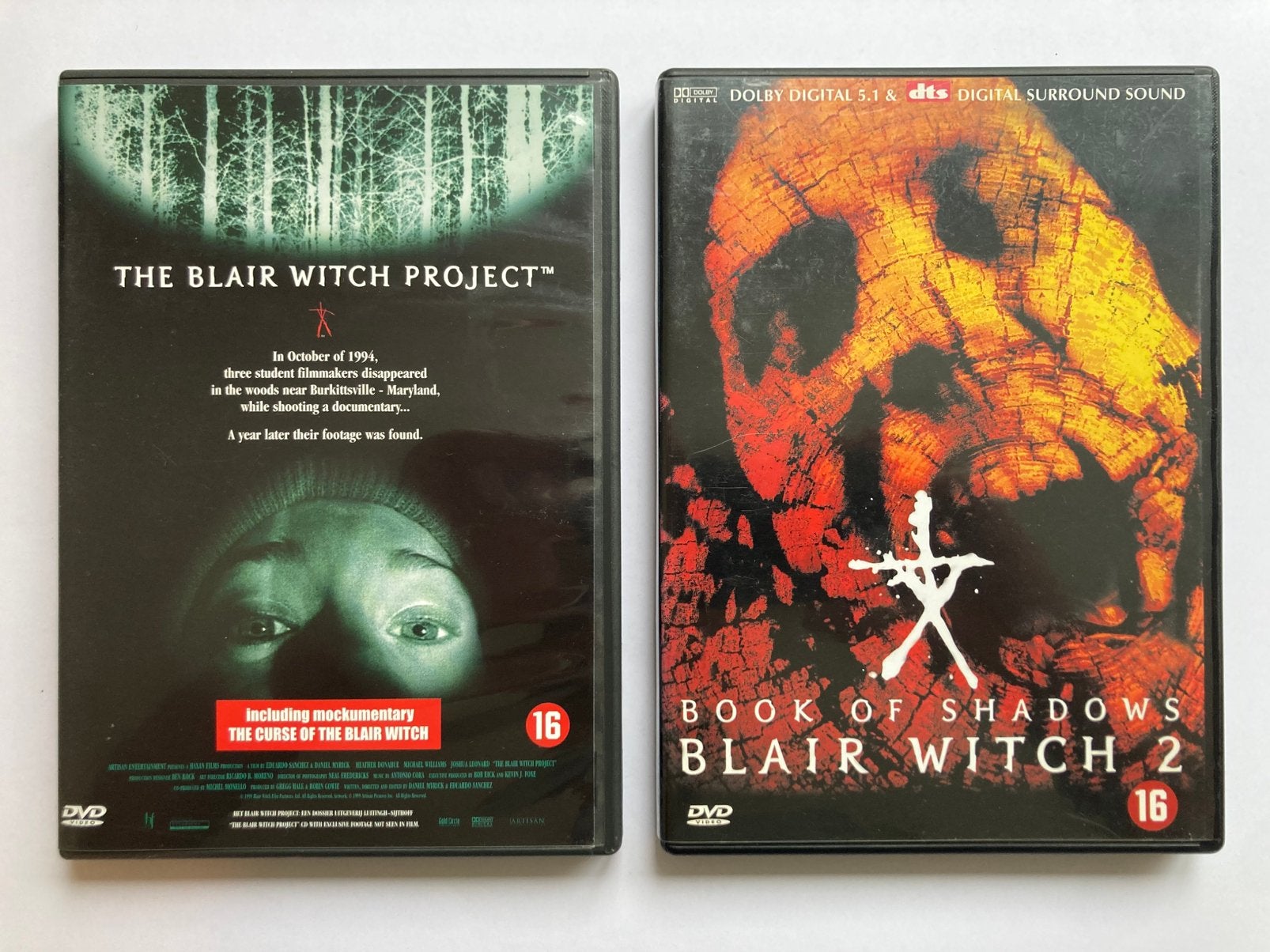 The Blair Witch Project 1 + 2, 1999 – 2000 / 2xDVD /2 films, Bonusmateriaal, Engels, Vanaf 16 jaar, Occult
