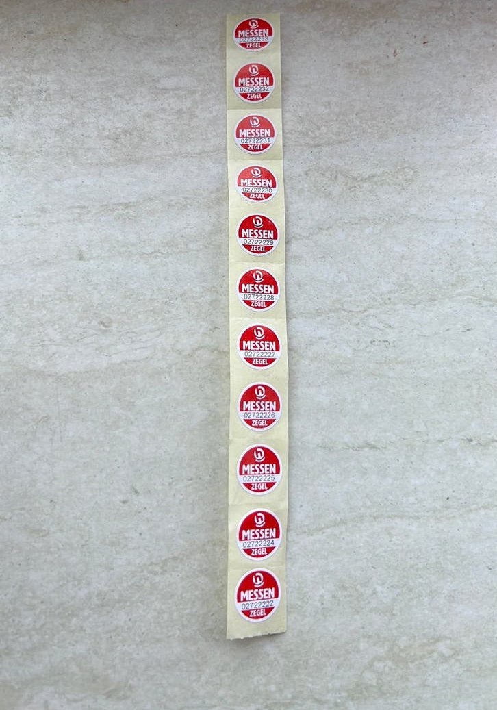 Hoogvliet Messen stickers., Ophalen of Verzenden, Overige soorten, Zegels, Bonnen of Punten