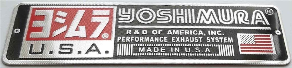 Yoshimura Research and Development USA aluminium Uitlaatplaa, Motoren, Accessoires | Stickers, Verzenden