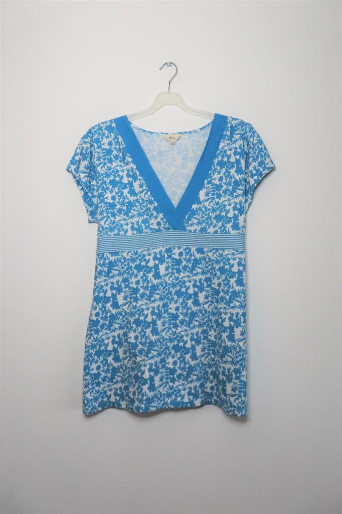 Tuniek Turquoise Wit Miss Etam mt XXL (2538), Blauw, Maat 46/48 (XL) of groter, Ophalen of Verzenden, Zo goed als nieuw