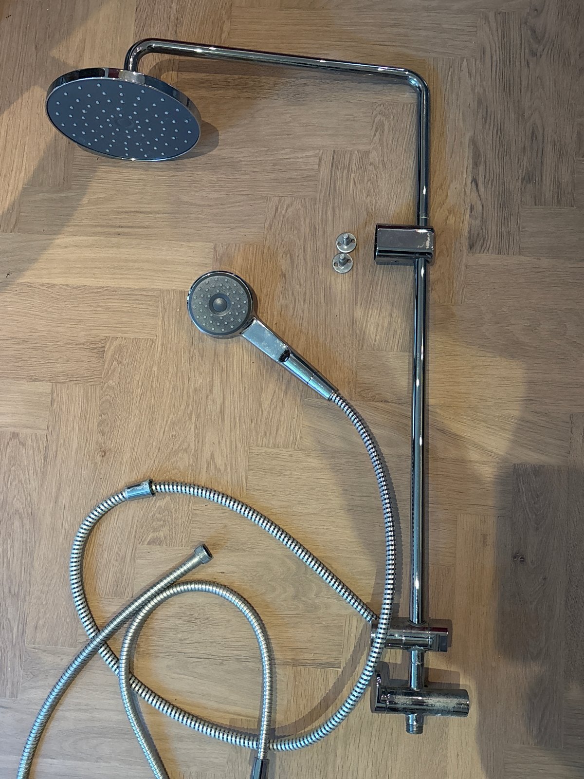 Ikea BROGRUND Doucheset met omschakelaar, chroom, Ophalen, Zo goed als nieuw, Chroom, Douche