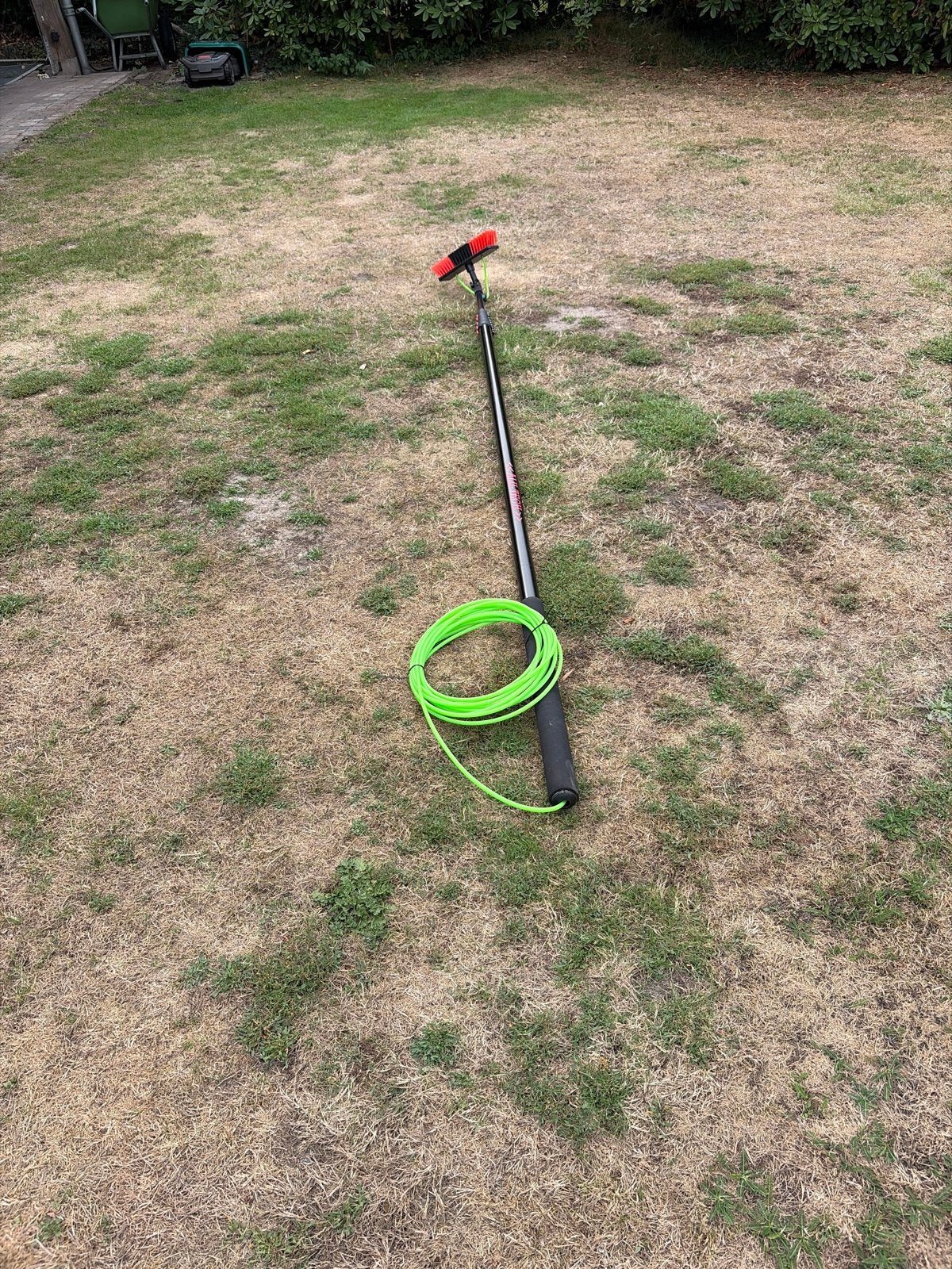 Telescopische wasborstel met slang, Ophalen of Verzenden, Zo goed als nieuw