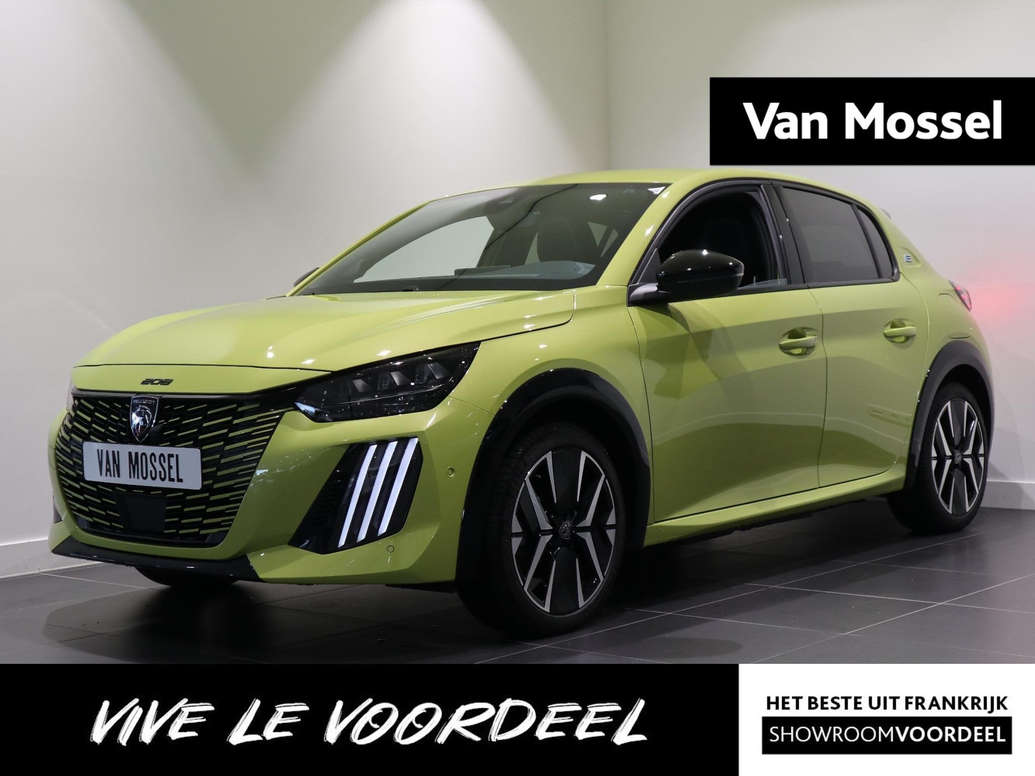 Peugeot e-208 EV GT 51 kWh - FULL OPTIONS! - ALCANTARA INTER, Auto's, Stof, 156 pk, Automatische klimaatregeling, Nieuw