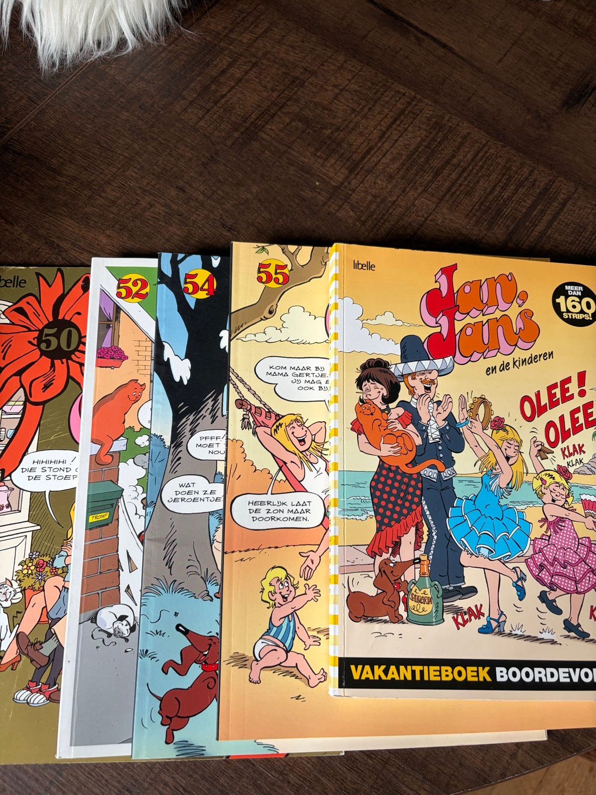 Jan, Jans en de Kinderen stripboeken (50, 52, 54, 55), Meerdere stripboeken, Ophalen of Verzenden, Zo goed als nieuw