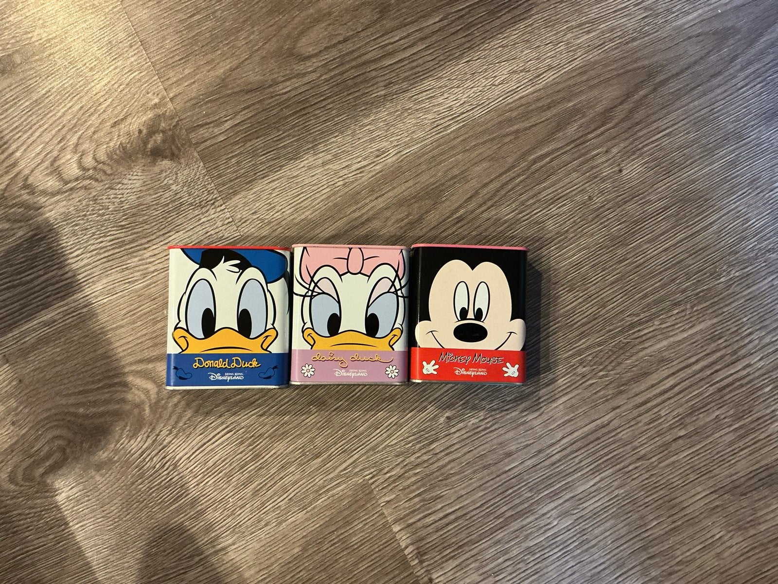 Disney blikken Donald, Katrien en Mickey Mouse, Verzamelen, Ophalen of Verzenden, Donald Duck, Gebruikt, Overige typen