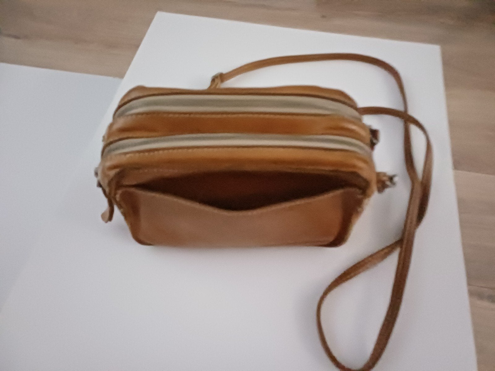 Cowboysbag Folkstone crossbody - Bruin Leer, Ophalen of Verzenden, Gebruikt, Bruin, Schoudertasje