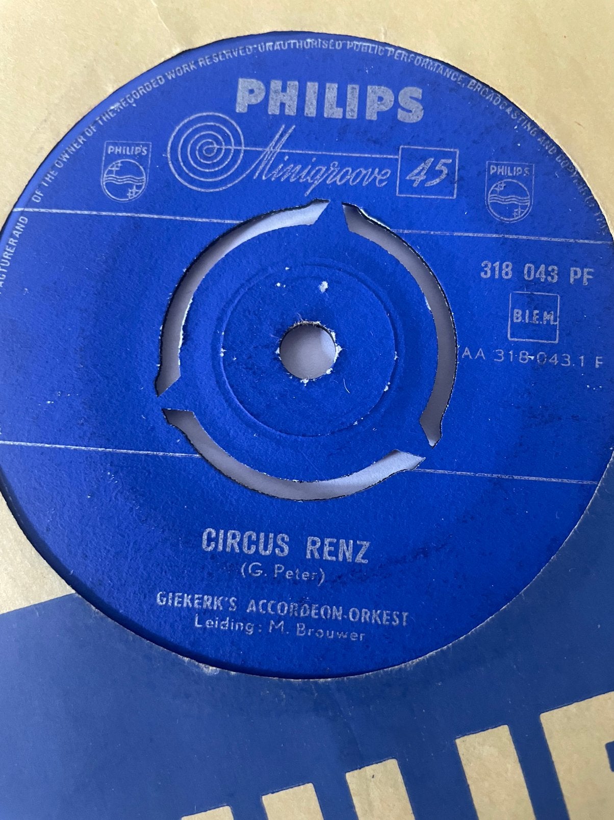 Gierkerks Accordeon Orkest - Circus Renz, Ophalen of Verzenden, Zo goed als nieuw, Overige formaten