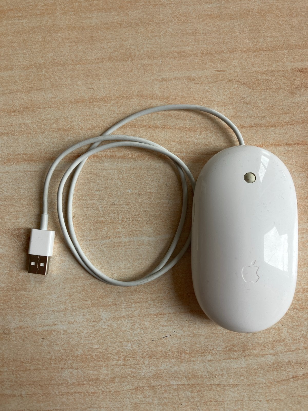 Apple USB Muis A1152 - Bedraad - Wit, Computers en Software, Muizen, Verzenden, Zo goed als nieuw, Bedraad, Muis