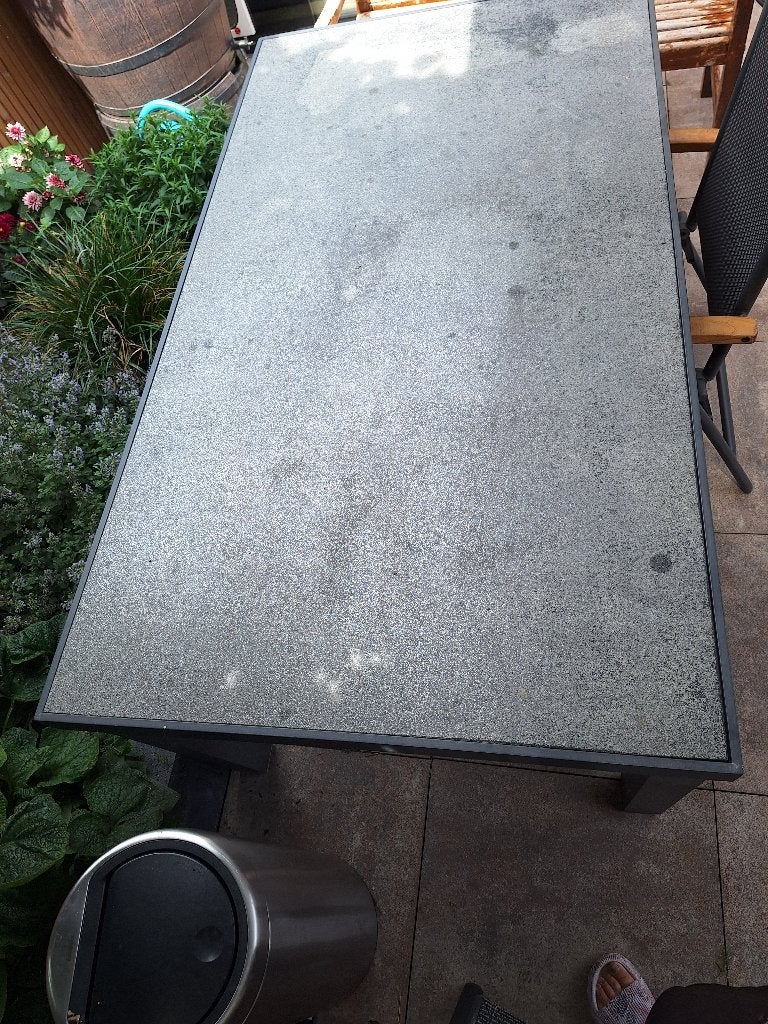 Tuintafel intratuin, Tuin en Terras, Tuintafels, Ophalen, Gebruikt, Rechthoekig, Aluminium