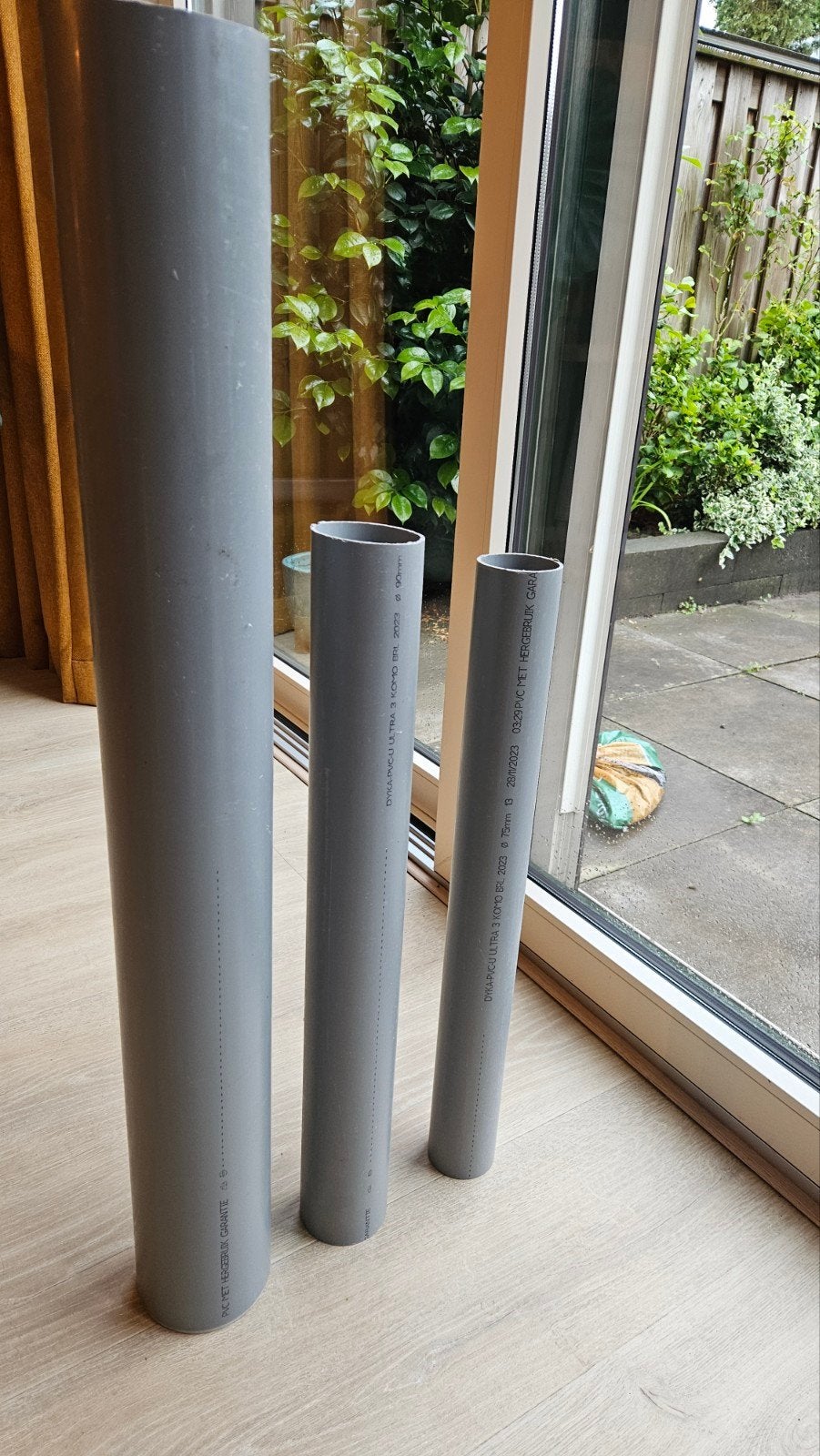 Pvc buis 125 mm, 90 mm, 75 mm, Ophalen, Afvoer, Pvc, Nieuw