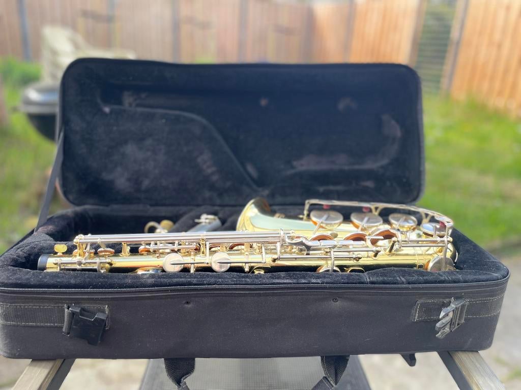 Yamaha YAS-25 alt saxofoon, Muziek en Instrumenten, Ophalen of Verzenden, Zo goed als nieuw