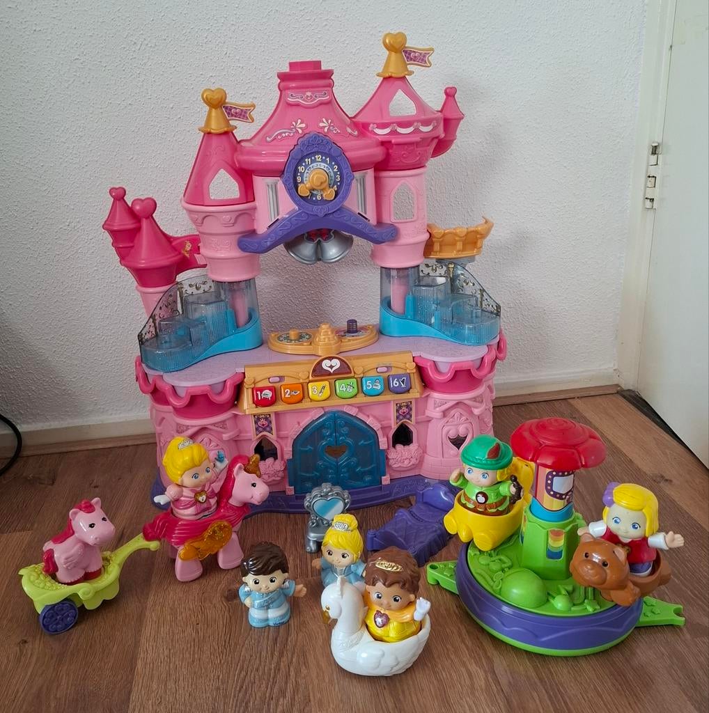 V tech little people prinses kasteel + extra's, Kinderen en Baby's, Speelgoed | Vtech, Ophalen