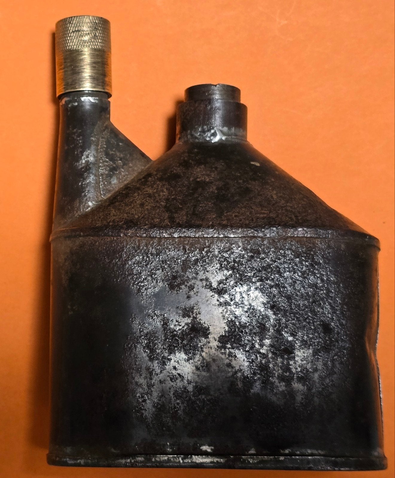 Antieke Oliekan / Olielamp - Metaal, Antiek en Kunst, Ophalen of Verzenden