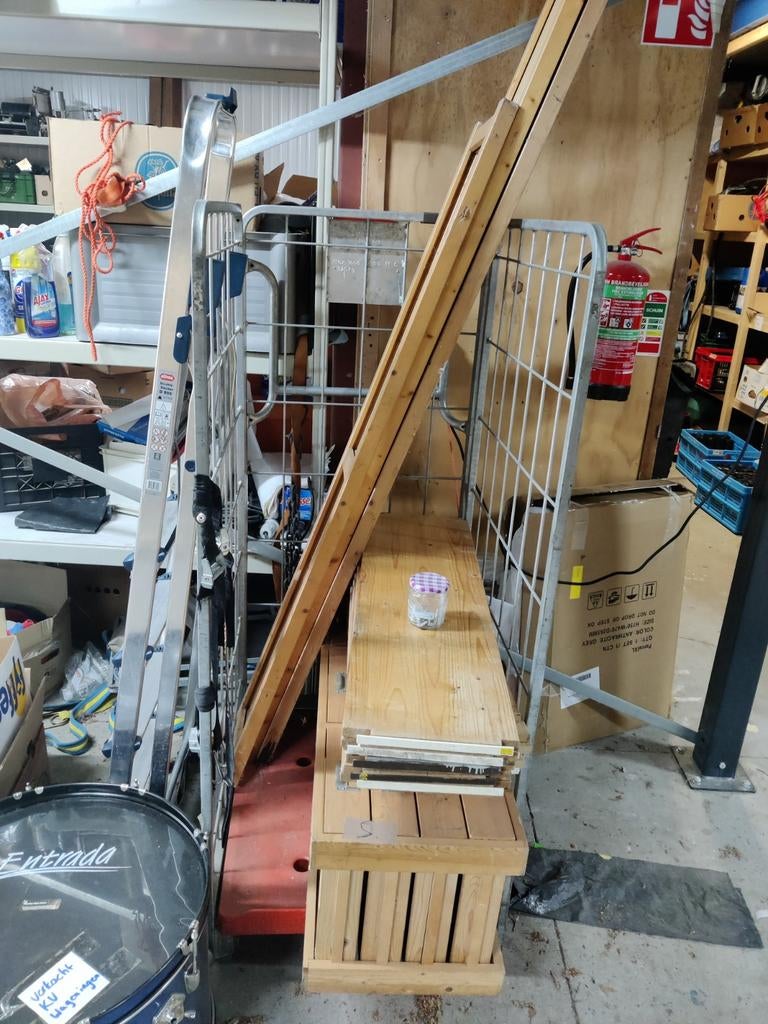 Lundia kast - planken en zijpanelen, Ophalen, Met plank(en), Gebruikt, Lundia