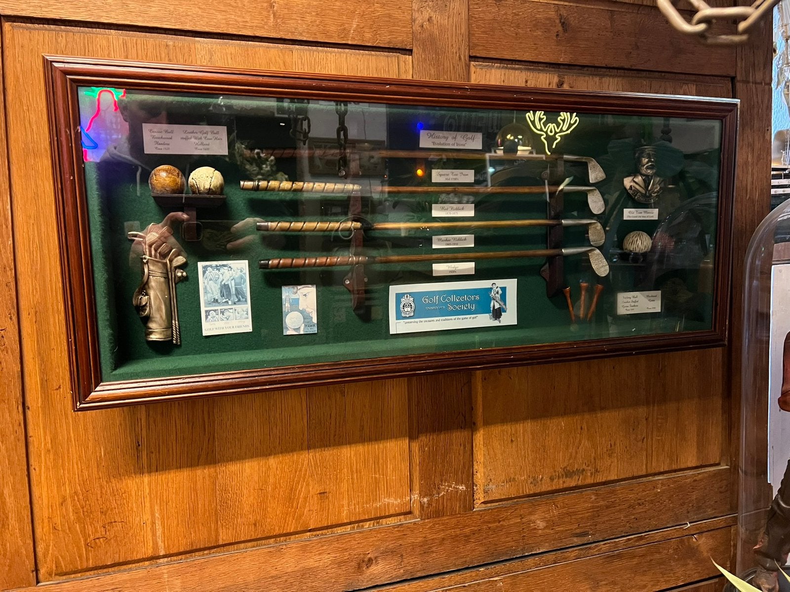 Sportsbar golf vitrine 85 cm, Verzamelen, Ophalen, Reclamebord, Zo goed als nieuw, Nvt