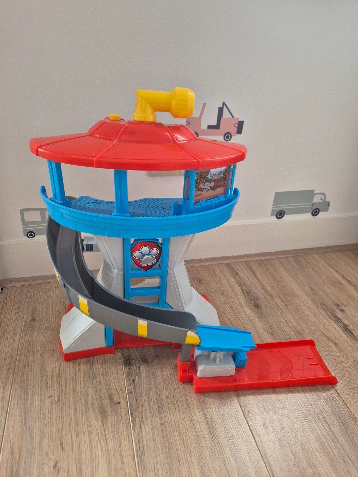 Paw Patrol Uitkijktoren met missiebordjes en glijbaan, Ophalen