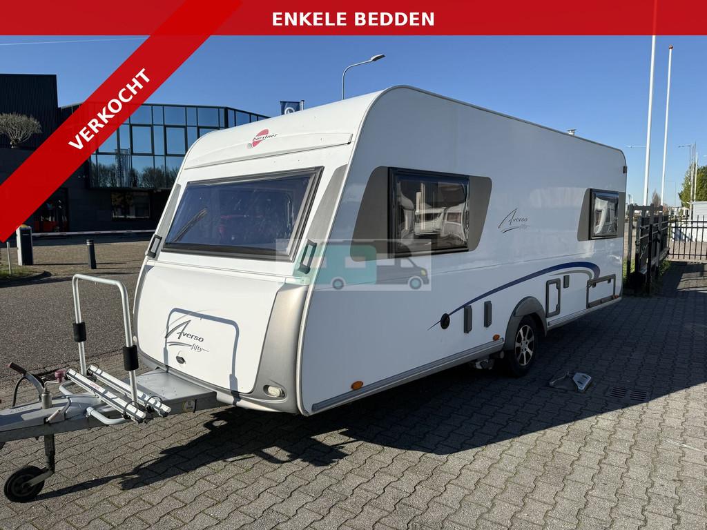 Bürstner AVERSO fifty 500 TL Enkele bedden, Mover, luifel U, Caravans en Kamperen, Caravans, Overige merken, 7 tot 8 meter, Bedrijf