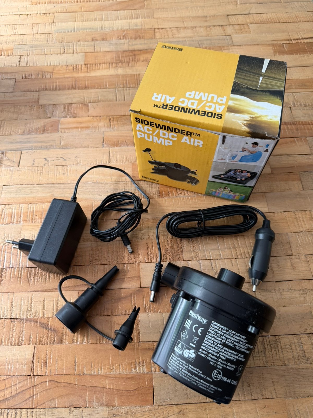 Bestway luchtpomp sidewinder ac/dc, Ophalen of Verzenden, Zo goed als nieuw
