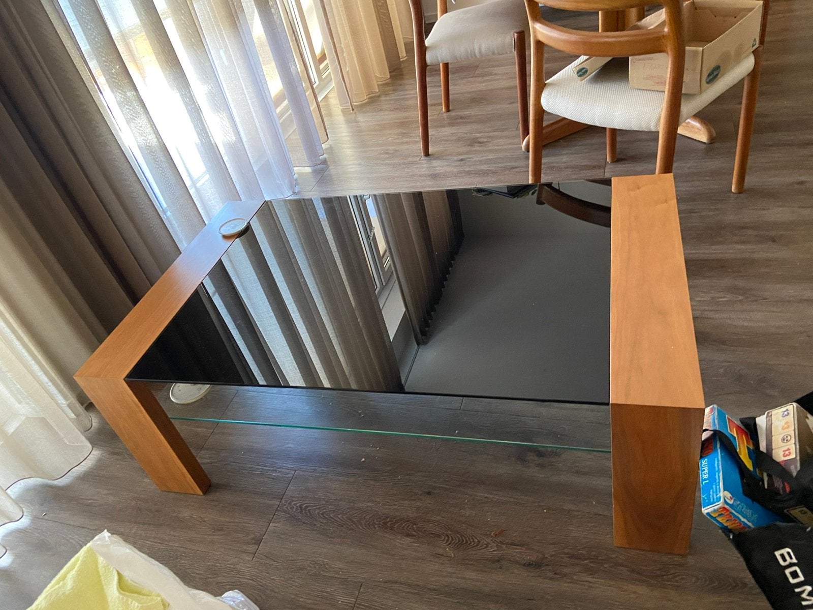 Salontafel, Ophalen, Glas, 100 tot 150 cm, 50 tot 100 cm