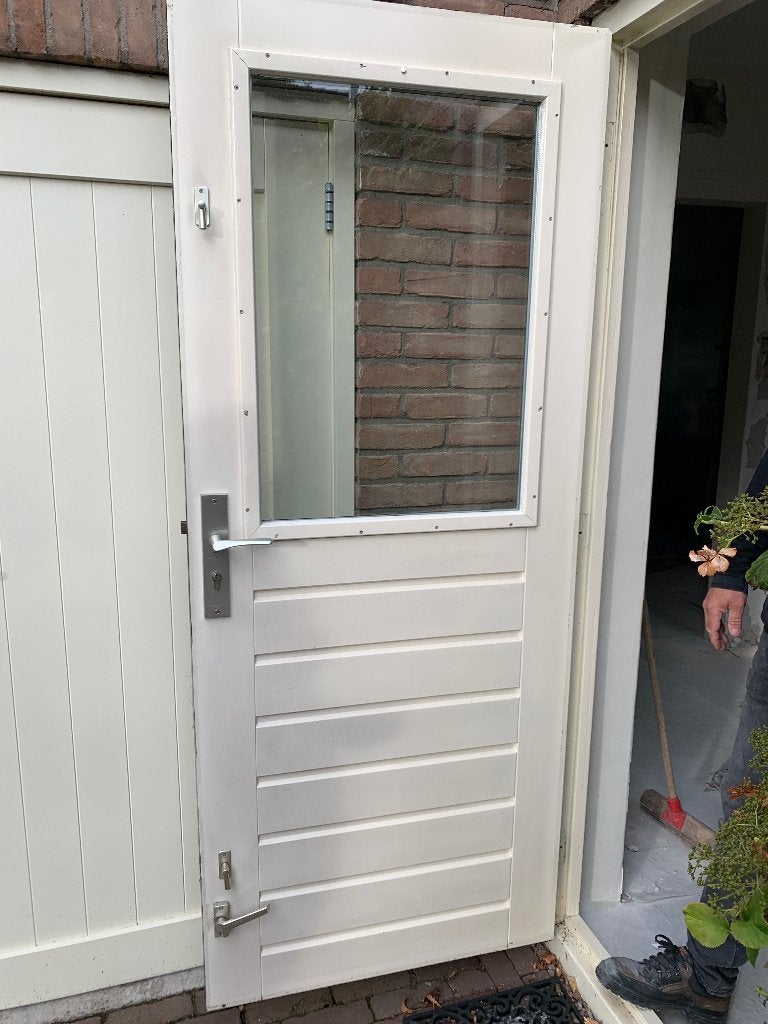 Hardhouten deur, Ophalen, 80 tot 100 cm, 200 tot 215 cm, Hout