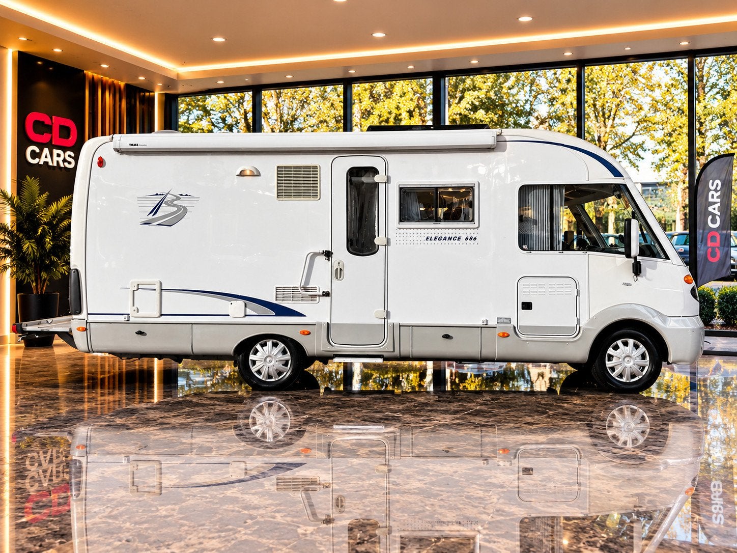 Fiat BURSTNER Elegance 686 Vast bed, Koelkast, Keuken, Toile, Integraal, Info@cd-cars.nl, C.D. Cars, Schelluinsestraat 7
4203NJ  GORINCHEM, NL