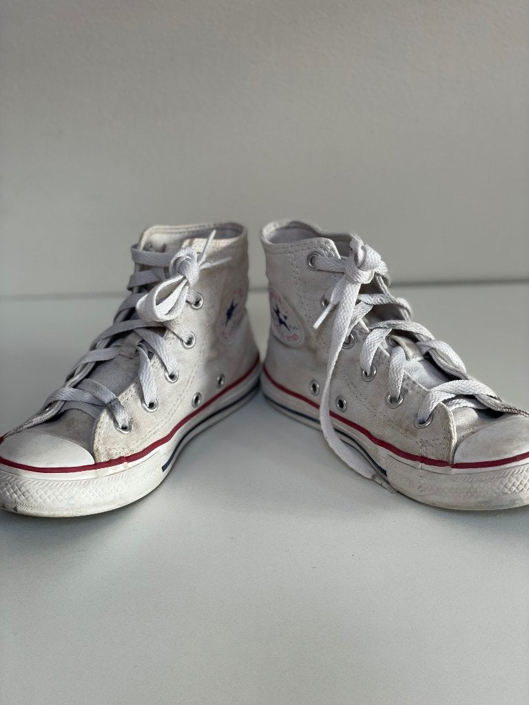 Converse All Star high tops wit – maat 32, Ophalen, Gebruikt, Jongen of Meisje, Schoenen