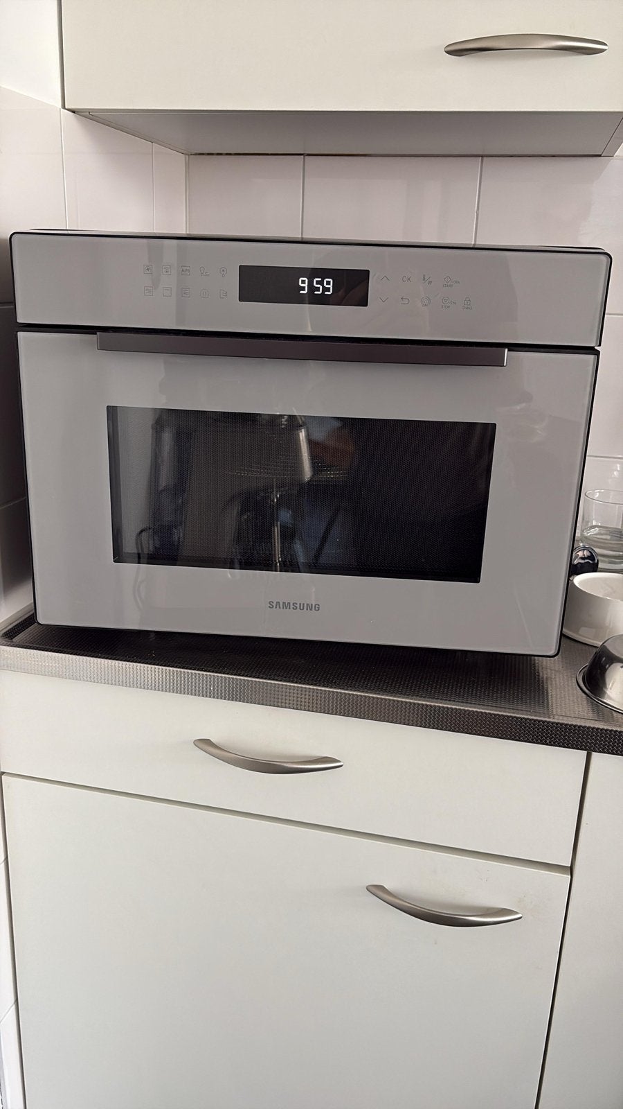 Samsung Combimagnetron - Zo goed als nieuw, Witgoed en Apparatuur, Magnetrons, Ophalen, Combimagnetron, Zo goed als nieuw, Inbouw