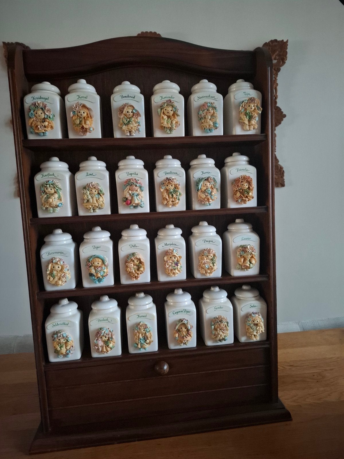 Prachtig compleet kruidenrek Tjitske van Nus - Goldina Art (, Ophalen