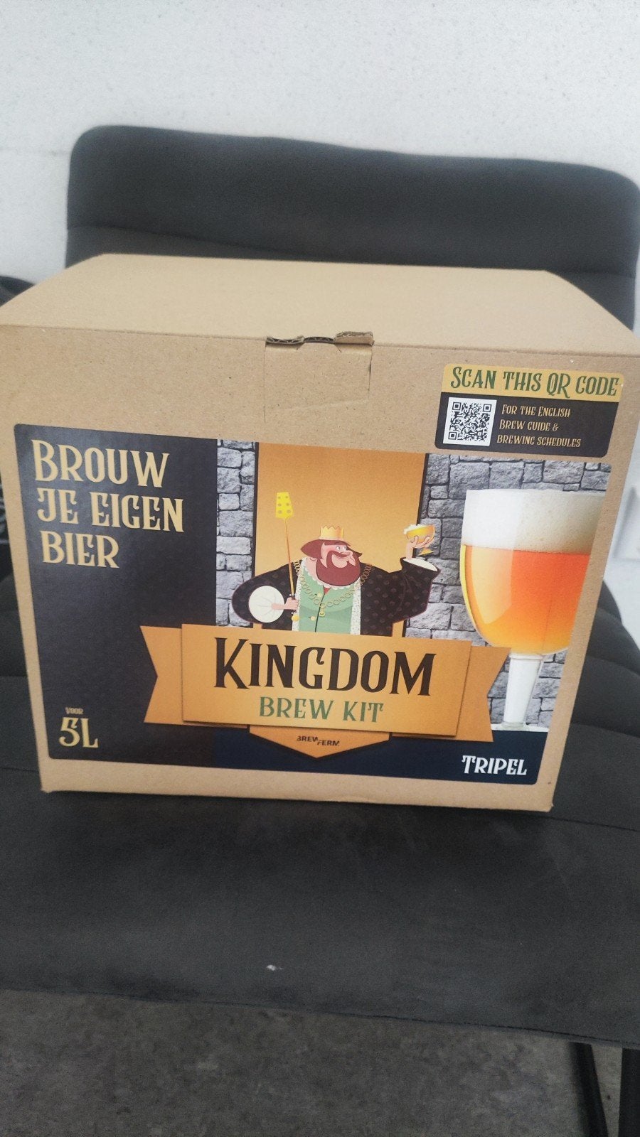 Brouw je eigen bier - Kingdom Brew Kit Tripel 5L, Ophalen of Verzenden