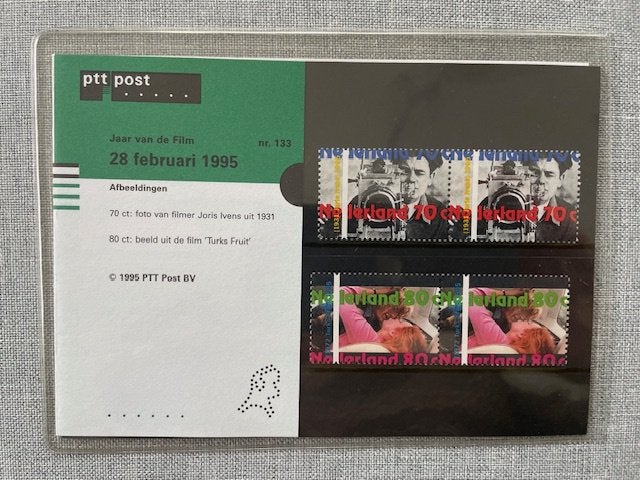 Postzegelmapje PZM133 Jaar van de Film 1995 Postfris, Ophalen of Verzenden, Postfris, Dier of Natuur