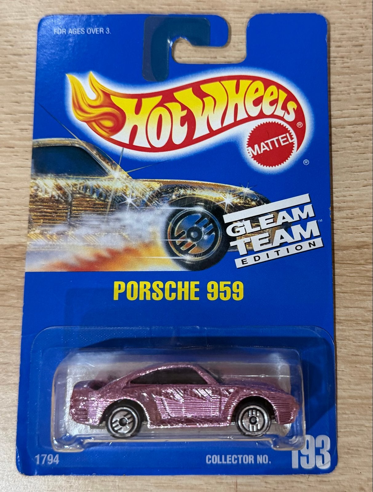 Hot Wheels Porsche 959 Gleam Team Edition 1991 - Collectors, Ophalen of Verzenden, Nieuw, Auto