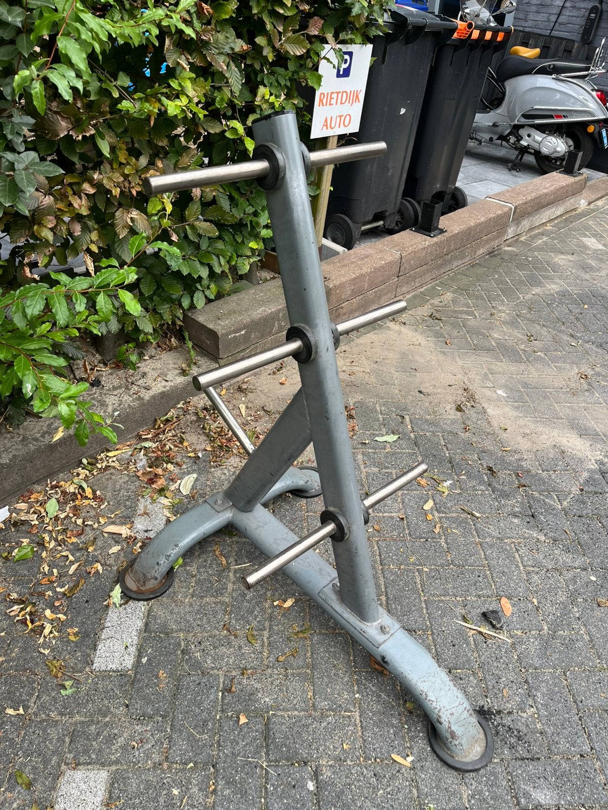 Halter schijven rek, Ophalen, Halterschijven, Gebruikt, Halter schijven
