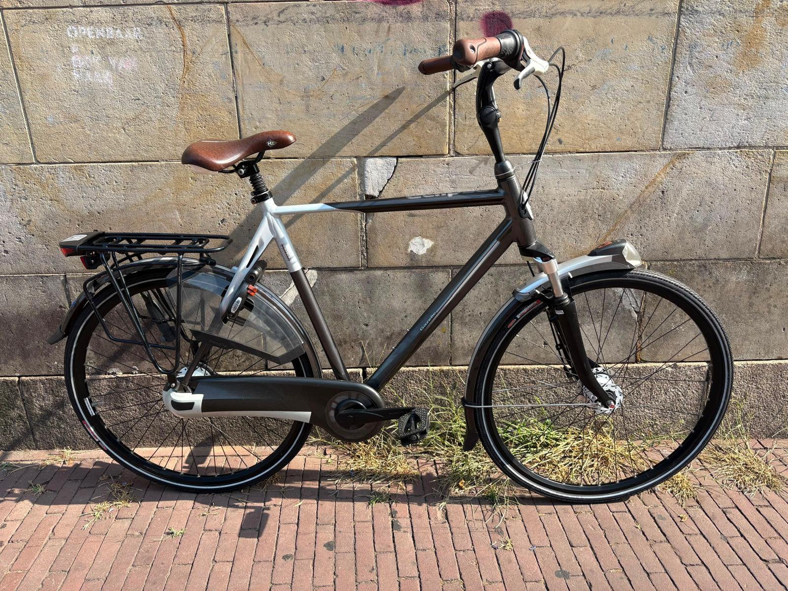 Gazelle eclipse limited edition heren fiets 61cm, Versnellingen, Zo goed als nieuw, Gazelle, 56 cm of meer