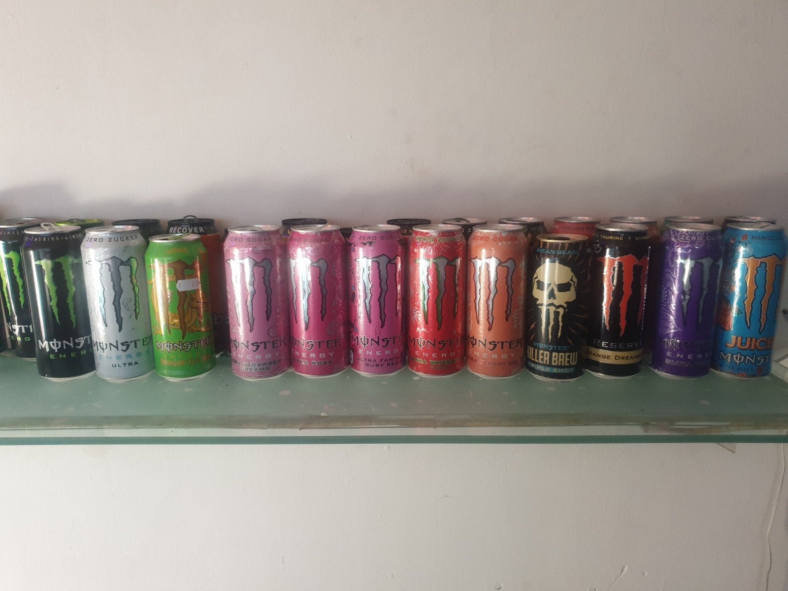Grote verzameling Monster Energy blikken (leeg), Ophalen of Verzenden