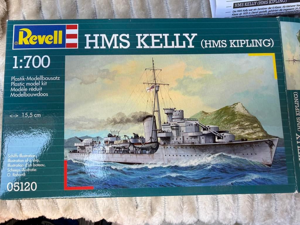 Revell HMS Kelly 1:700 – Nieuw & geseald (05120), Hobby en Vrije tijd, Modelbouw | Boten en Schepen, Ophalen of Verzenden, Zo goed als nieuw