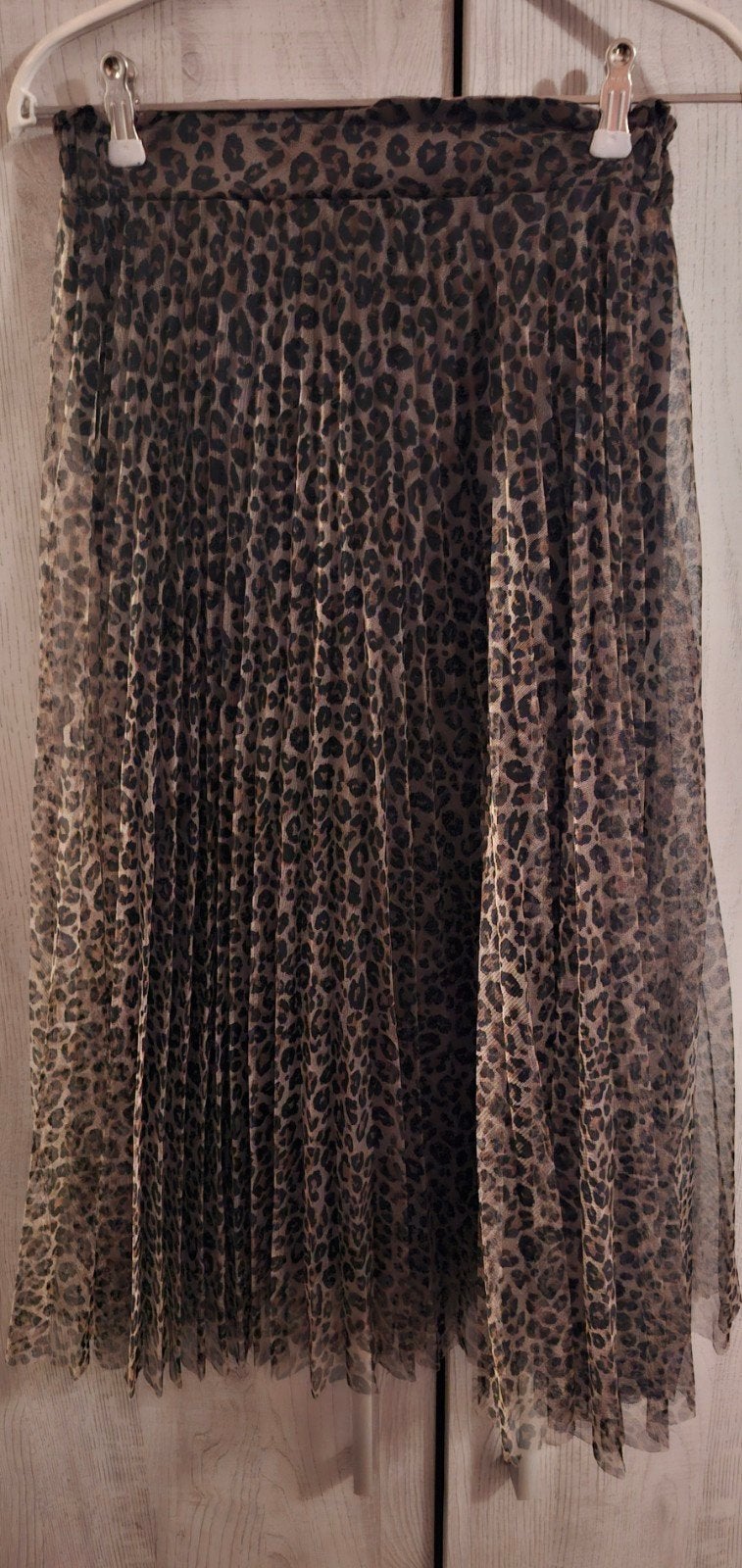 Nieuwe Chiffon Panterprint Plooirok - Maat M, Ophalen of Verzenden, Nieuw, Maat 38/40 (M), Meerkleurig
