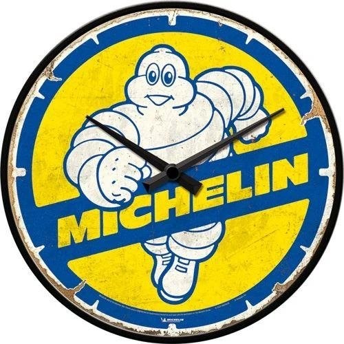 Michelin Bibendum banden reclame klok wandklok decoratie, Ophalen of Verzenden, Nieuw, Auto's