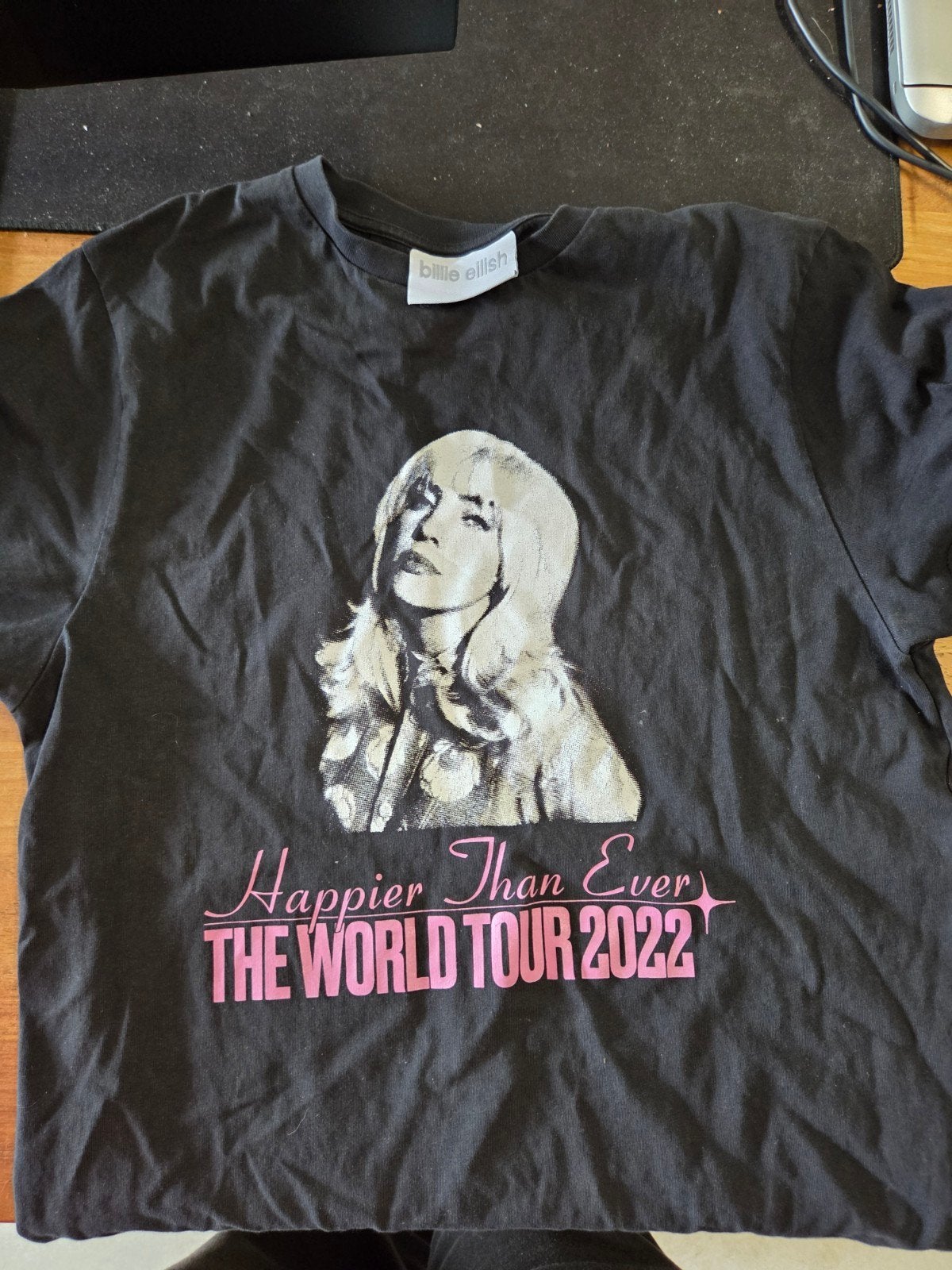 Billie Eilish Happier Than Ever Tour 2022 T-shirt Maat S, Ophalen of Verzenden