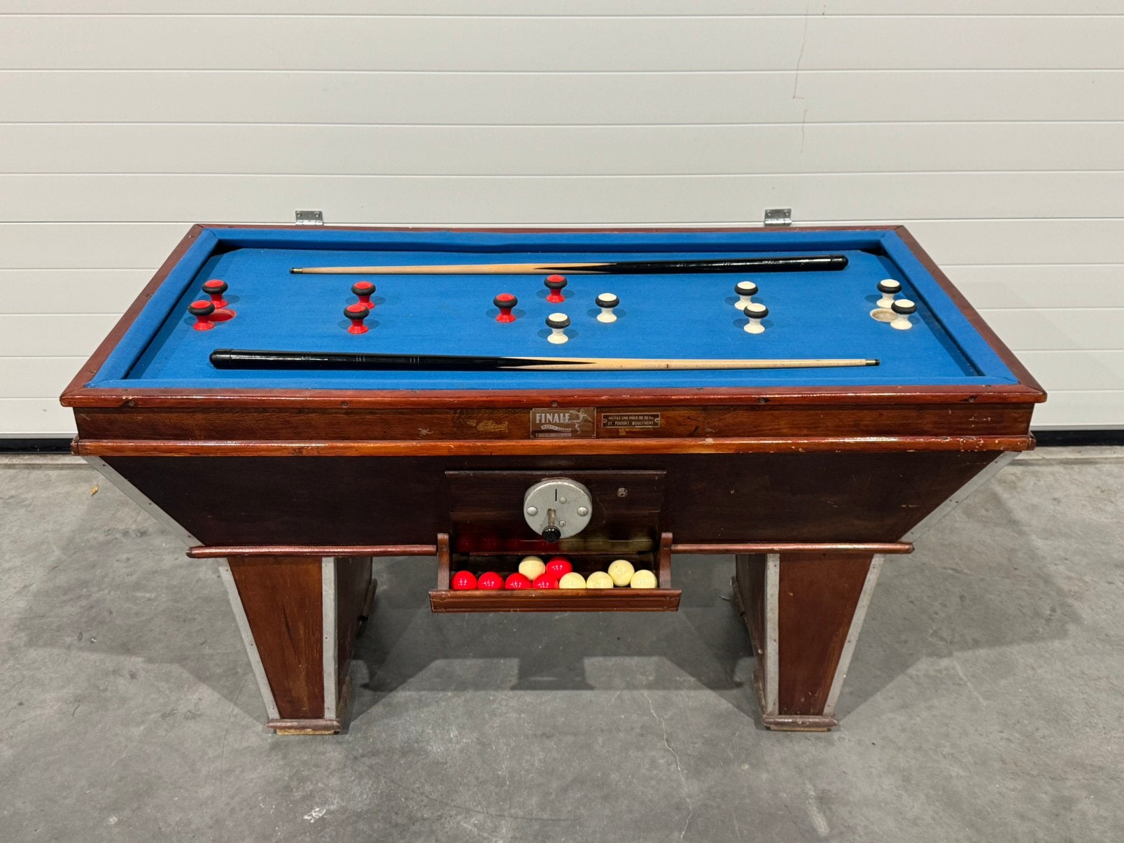 Vintage tapbiljart / golfbiljart, Sport en Fitness, Biljarten en Poolen, Ophalen, Gebruikt, Pooltafel