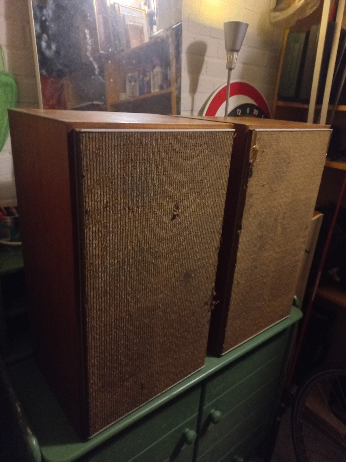 Vintage Leak Sandwich Luidsprekers - 1969, Stereo speakers, Gebruikt, Minder dan 60 watt, Ophalen