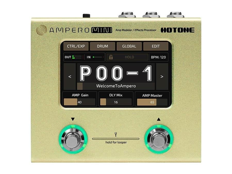 Hotone MP-50 Ampero Mini Amp Effects Processor Mustard, ., Overige typen, Nieuw, Ophalen of Verzenden