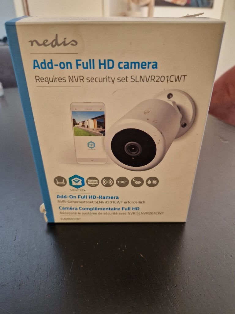 Nedis Add-on Full HD Camera - SLNVR201CWT Compatibel, Ophalen of Verzenden, Nieuw, Overige merken