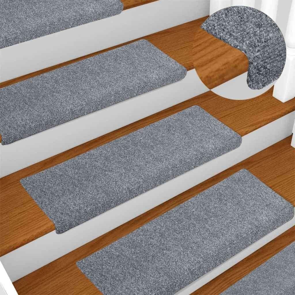 Trapmatten lichtgrijs voor 2 trappen, Ophalen, Nieuw, Grijs, Overige typen
