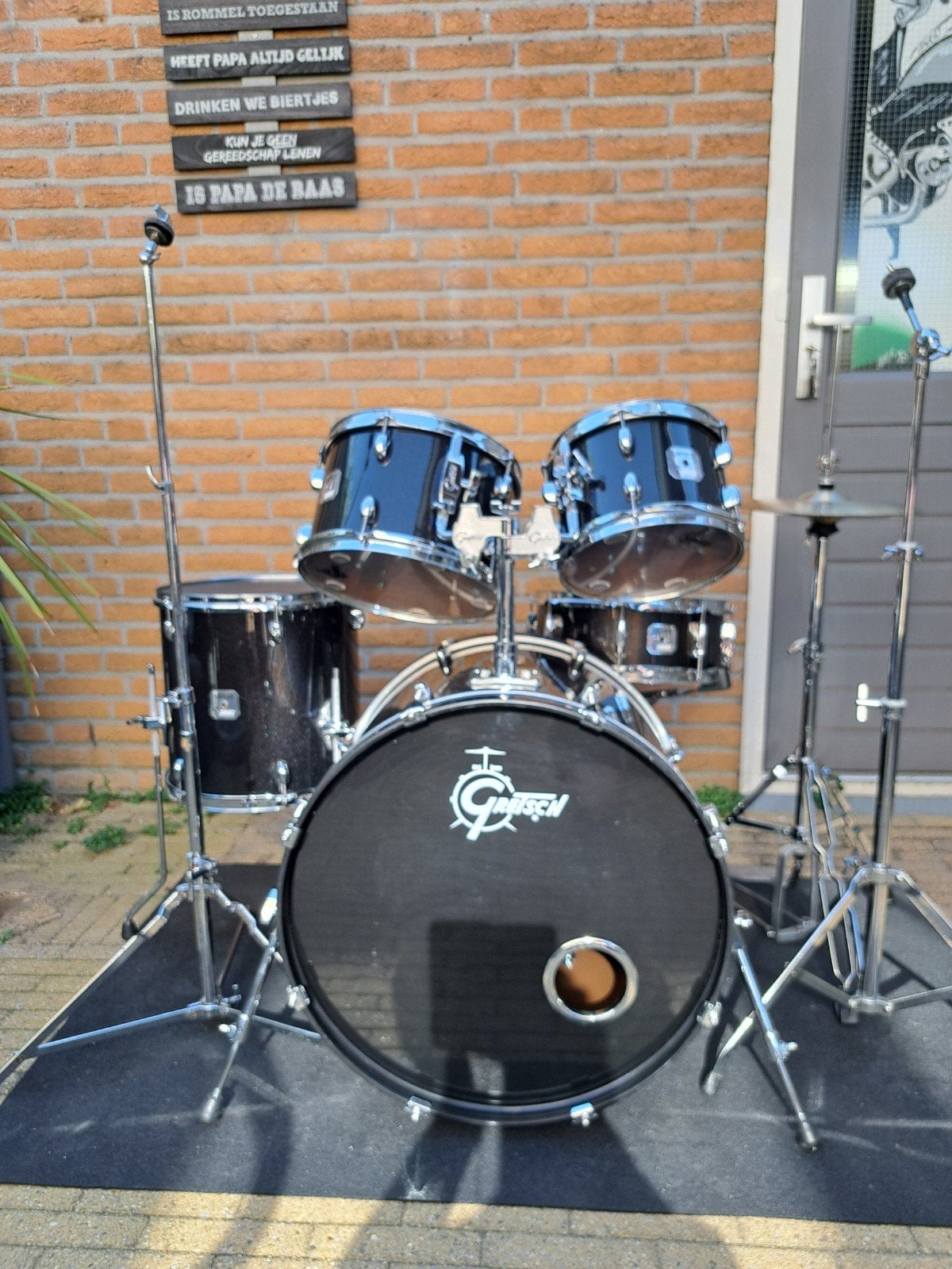 Gretsch drumstel DAIMOND BLACK, Ophalen, Zo goed als nieuw