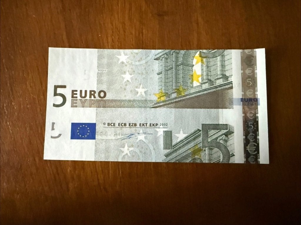 Misdruk / misgesneden / mismade bill 5 euro biljet, Ophalen of Verzenden, Overige landen, 5 euro, Los biljet
