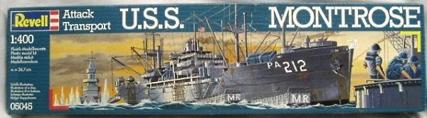 Revell 1/400 U.S.S. Montrose Attack Transport, Ophalen of Verzenden, Nieuw, 1:200 of kleiner, Revell