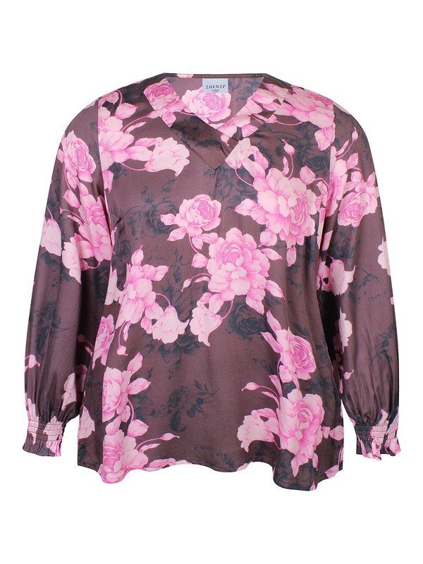Paars/roze tuniek Meryl van Zhenzi Maat 50/52 L, Z, Zhenzi, Z, Blouse of Tuniek